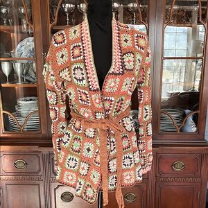 Sadie & Sage Multicolor Crochet Cardigan